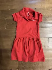 Primrose DENNIS school Uniform YXS (5-6) Red With White Logo Dress