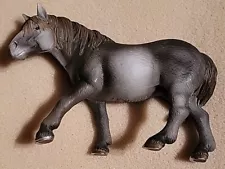 Schleich Horse PERCHERON MARE Gray Figure 2007 Retired 13626 Grey