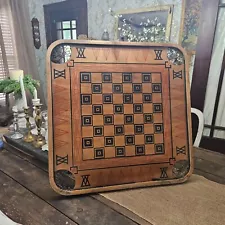 Vintage Wood Carrom Board Double Sided