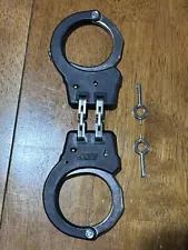 ASP Model 200 Handcuffs W/ New Boston Leather Open Top Handcuff Case 5515-2