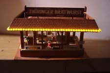 Faller HO 195446 Sausage concession refreshment Stand w/SMD lighting - read