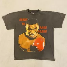 Vintage Mike Tyson Ready To Rage Again T-Shirt Men’s Size Large