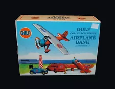 Gulf 1927 Lockheed Vega 5B Die-Cast Airplane Bank #1 in Series Spec Cast NIB