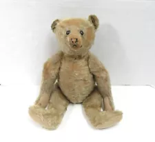 New ListingANTIQUE STEIFF TEDDY BEAR EARLY 1900's EAR BUTTON GROWLER, BLACK BUTTON EYES 18"