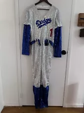 Elton John Sequined Dodgers Costume Size XL NEW