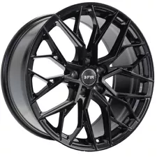 One 18x8.5 F1R FS3 5x112 42 Gloss Black Wheel Rim 66.6