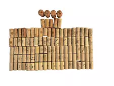 Lot Of 109 Used Natural & Synthetic Wine Corks-All Float-Great for Craft/Fishing