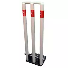 OPEN BOX Woodworm Cricket Spring Back Stumps + Bails ICC 28" Senior / Adult Size