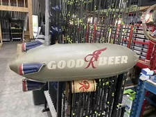 Rainier Good Beer Blimp Promo Bar Advertising Rare Sign