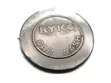 Ryko Car Wash Token Silver Tone