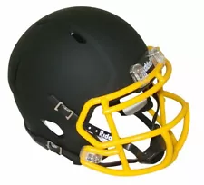 Matte Black with Gold Mask Blank Riddell Revolution SPEED Mini Football Helmet