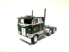 DCP 1/64 SCALE PETERBILT 352 CABOVER, GREEN & WHITE, SILVER FRAME