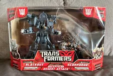 Hasbro Transformers Decepticon Desert Attack: Blackout and Scorponok Sealed Box