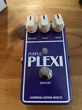 Love Pedal Purple Plexi Overdrive Pedal Minty Fresh! Distortion