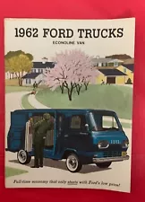 1962 Ford "ECONOLINE VAN" - Original Truck Dealer Sales Brochure / Catalog