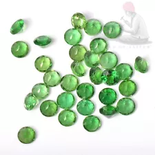 3mm Round Cut Green Natural Chrome Tourmaline Loose Gemstone for sale 25 Pieces