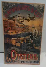 H. M. Williams & Co's. Baltimore Oysters for sale metal sign