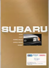 1984 SUBARU LEONE Range Australian 22p Brochure Sedan Coupe 4WD Brumby & Wagon