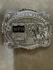 Hesston 2024 National Finals Rodeo NFR Adult Belt Buckle Silver Color