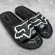 Fox Racing Slides Mens US 11 Black Water Beach Comfort Sandals