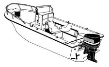 STYLED TO FIT BOAT COVER FOR SEA FOX 246 COMMANDER 2013-2014