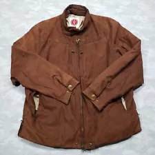 Scottevest Jacket Mens Large Brown Zip Up Concealed Carry