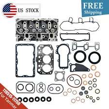 3TNV70 Cylinder Head W/Gasket for Yanmar John Deere Gator XUV 850D 3D70E Diesel