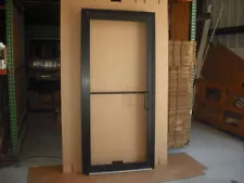 COMMERCIAL ALUMINUM STOREFRONT DOOR, FRAME & CLOSER, 3'0" x 7'0", BRONZE FINISH