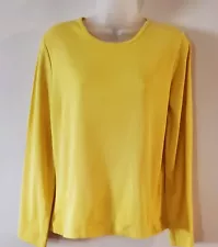 Lauren Ralph Lauren Ladies Top, Bright Yellow, LS, EUC, Sz Large