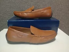 Polo Ralph Lauren Reynold Casual Driving Leather Loafers Men's Shoes 10 D Tan