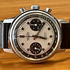 VTG Vulcain Chronograph Paul Newman Sub Dials Panda Rare Daytona Val. 7733 Watch