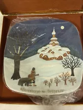 Christmas in Bulgaria Plate John Beswick Limited Collectors Royal Doulton