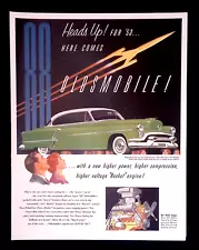 1953 Oldsmobile Super 88 Holiday Coupe Vintage Lrg Ad "Heads Up! For '53...."