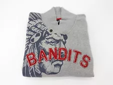 Hustle Gang Native American Collard Sweatshirt Block By Block Bandits Mens 2XL