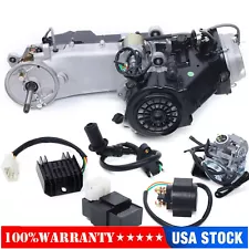 150CC 4-Stroke 11 GY6 Long Case 1-Cylinder Moped Scooter Engine Motor CVT SALE