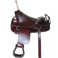 95HS Hilason Custom Designed Rare Western Trick Riding Saddle Dark Brown