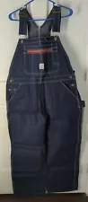 Vintage Pointer Brand Bib Overalls Men's Sz 38x29 Dark Blue Denim NOS NWT