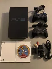 Sony Playstation 2 PS2 Fat Console Bundle SCPH-39001 Tested + Simpsons Hit & Run