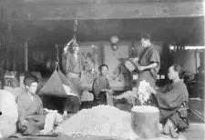 Silk production weigh out of cocoons for sale 1910 OLD PHOTO