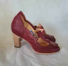 Timberland Red Leather Women's Heels Size 7 US