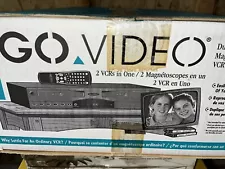 Go Video DDV9150 VCR w/ Remote Dual Deck VHS Player Recorder. Unopened. NOS