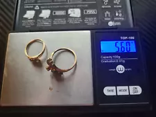 x2 10k Gold Rings Up For Sale, 5.6 Grams Total Weight! Free Fast Shipping!