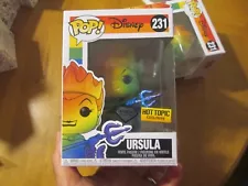 FUNKO POP DISNEY PRIDE RAINBOW URSULA # 231 DIAMOND COLLECTION HOT TOPIC