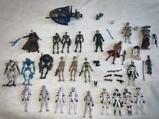 star wars the clone wars action figures lot