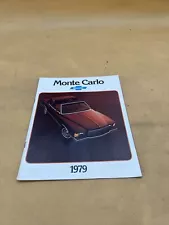 1979 CHEVROLET MONTE CARLO ORIGINAL DEALER SHOWROOM SALES BROCHURE CATALOG BOOK