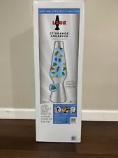 RARE Lava Lite 27" Grande Lava Lamp Aquarium Swimming Fish LED Specialty NEW!!