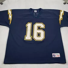 San Diego Chargers Jersey Ryan Leaf Adult Extra Large Blue Logo 7 NFL Vintage