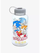 Sonic The Hedgehog Too Slow Water Bottle | holds 32 oz.