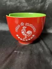 Sriracha Mad Engine Ramen Noodle Bowl with Rest for Chopsticks Mint Condition