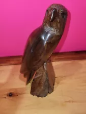 Hand Carved Wooden Eagle 9"